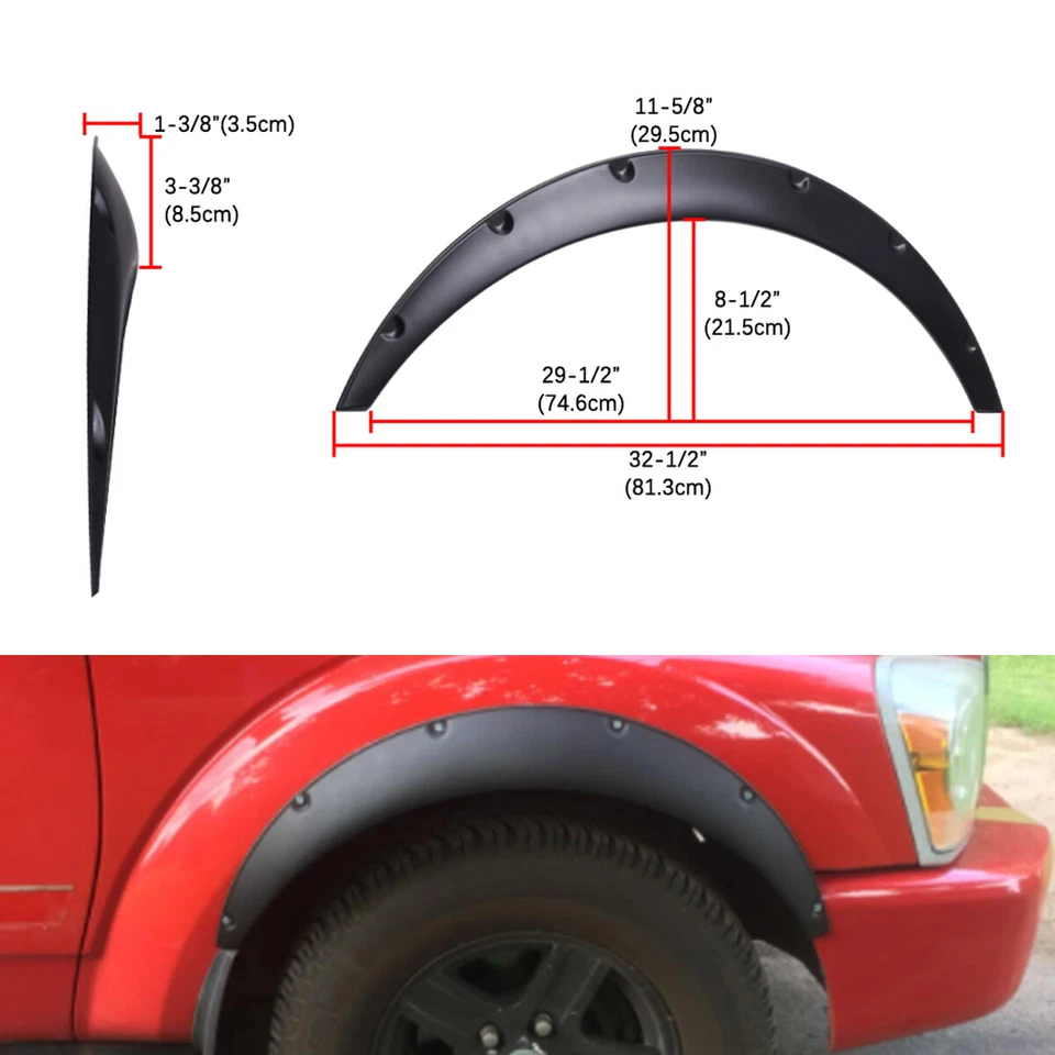 For Subaru Impreza Car Fender Flares Extra Wide Wheel Arch Body Kit 3.5"4pcs - Imagem 2 de 4