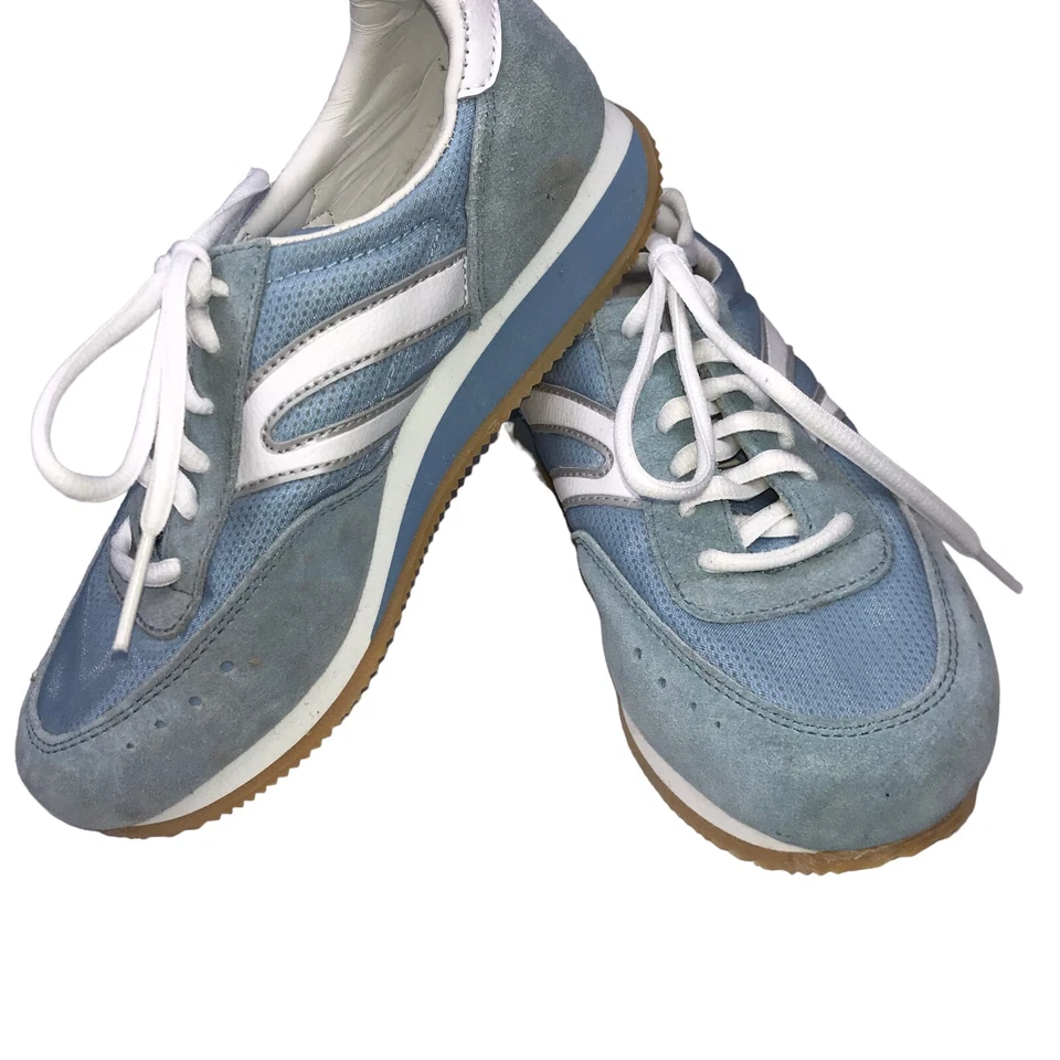Bass Women's Shoes Blue White Leather, Lace Up Sneakers Size 6M - Image 3 of 4