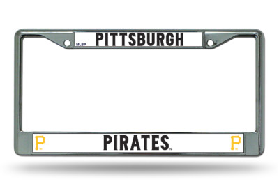 Pittsburgh Pirates Authentic Metal Chrome License Plate Frame Auto Truck Car 