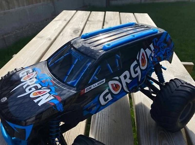 ARRMA GORGON 1/10 Roof Skids Guard Rails Top Protection Black Red Blue 170mm TPU