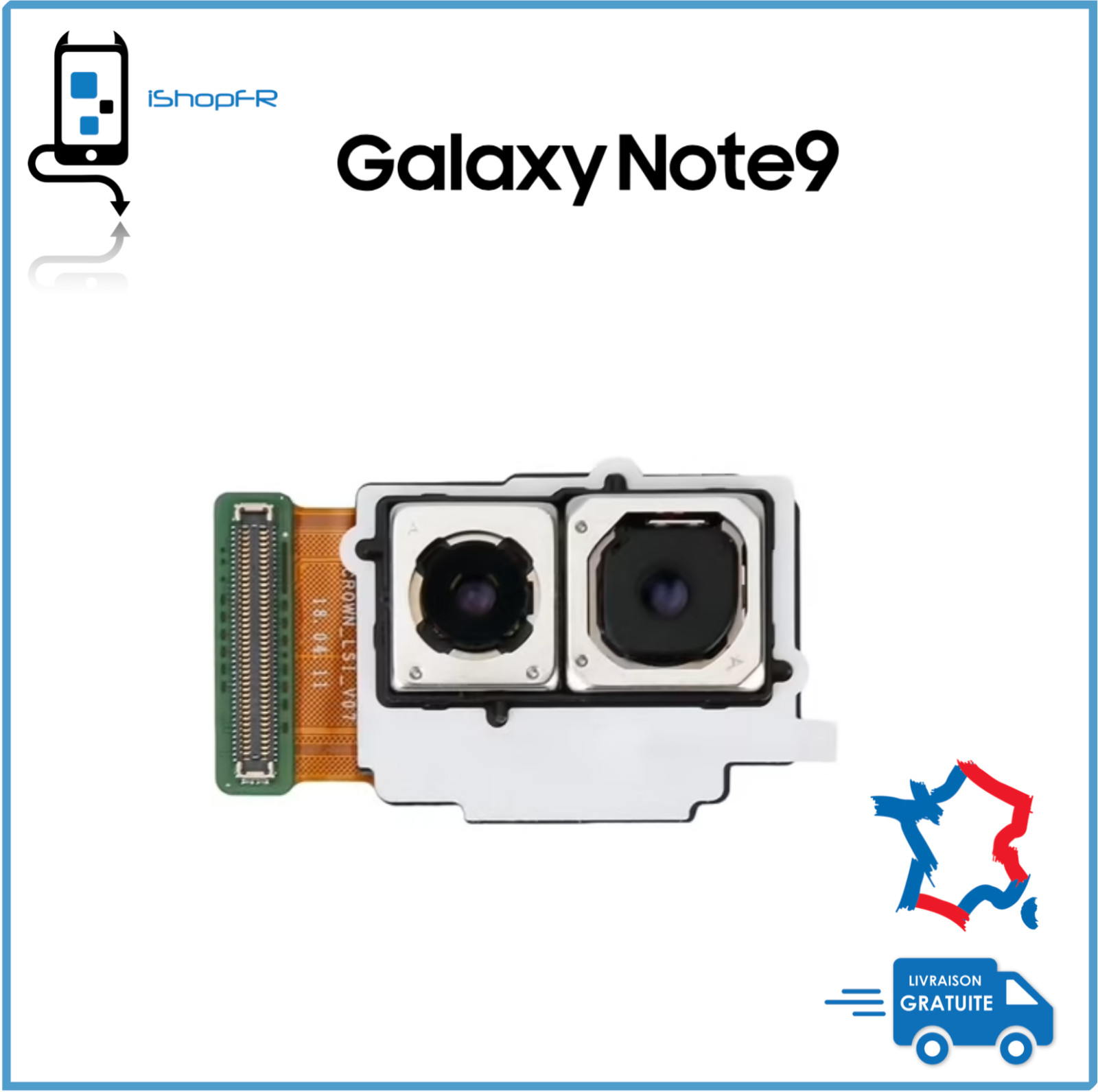 Caméra arrière double Samsung Galaxy Note 9 capteur photo principal N960F