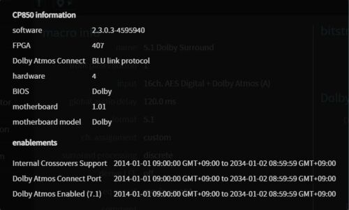DOLBY CP850-Base Professional Digital Atmos Cinema Audio Processor Tested - Picture 5 of 10