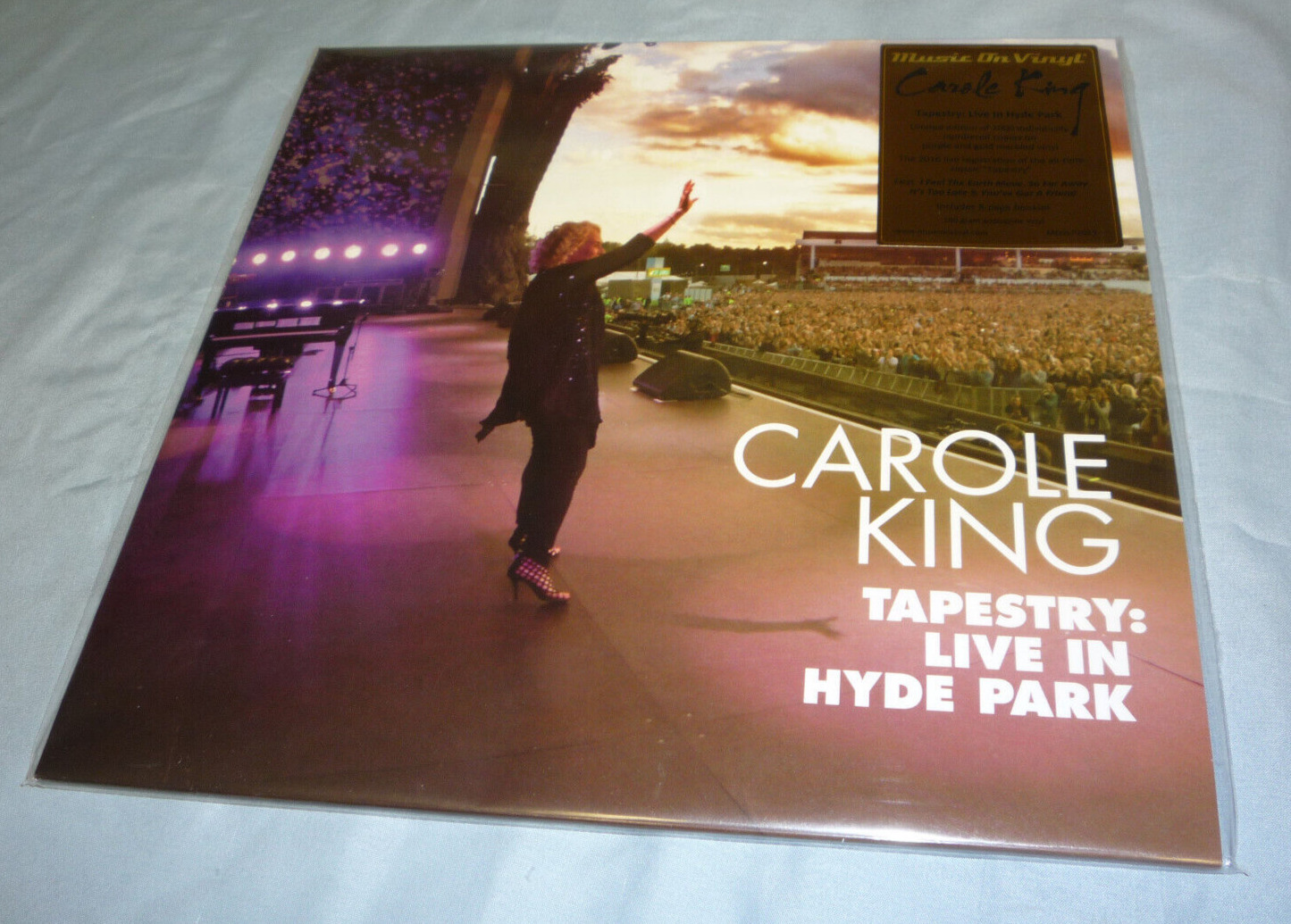 CAROLE KING Tapestry: Live In Hyde Park LIMITED EDITION Purple/Gold VINYL 2 LP!