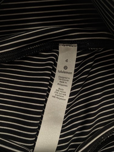 NWT Lululemon Wonder Wunder Under HR Tights 25” Flux Blue w/ white stripes Sz 4 - Picture 6 of 6