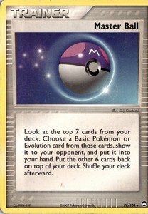 Master Ball 78/108 EX Power Keepers