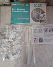 Furniture TV Anti Tip Tipping Straps 10 Pack Adjustable Baby Shower Gift