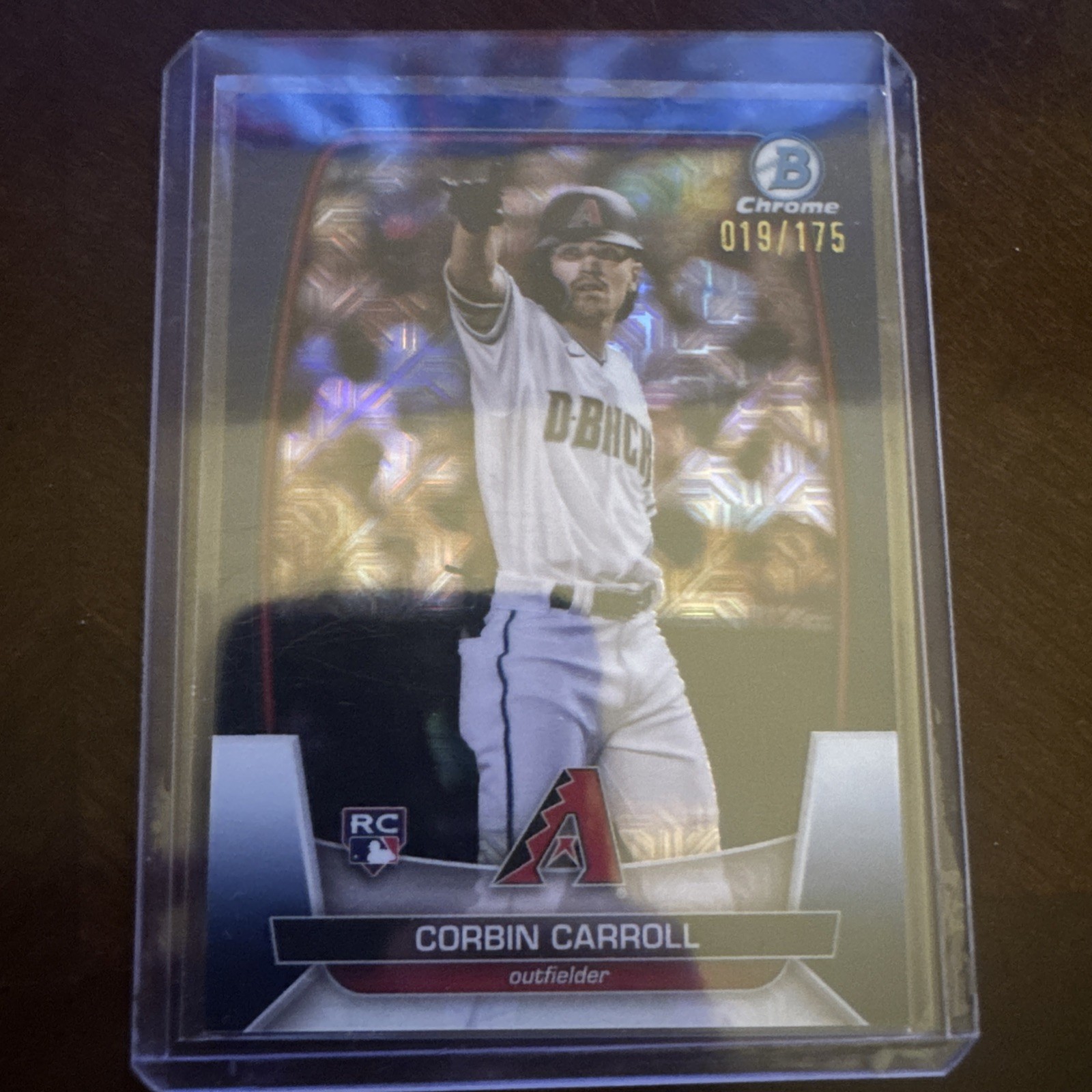 2023 Bowman Mega Box Chrome Navy Mojo Refractor /175 Corbin Carroll #73