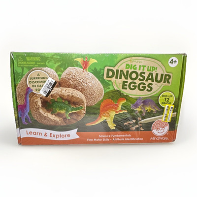 MindWare Dig It Up! Dinosaur Eggs Educational Science Toy Set 12 Eggs