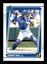 2021 Panini Donruss Rated Rookie #52 Keibert Ruiz - LA Dodgers