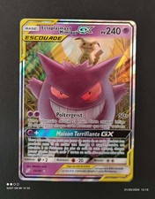 Carte Pokémon Ectoplasma & Mimiqui GX 53/181 SL Duo de Choc FR Neuf