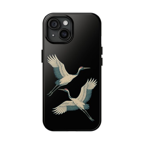 Japanese Storks Tough Phone Case, Durable Glossy Apple Samsung Cover, Cool - 第 18/97 張圖片
