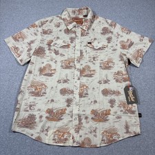 NWT Howler Bros Sz XL University Of Texas Longhorns H Bar B Pearl Snap Shirt 99