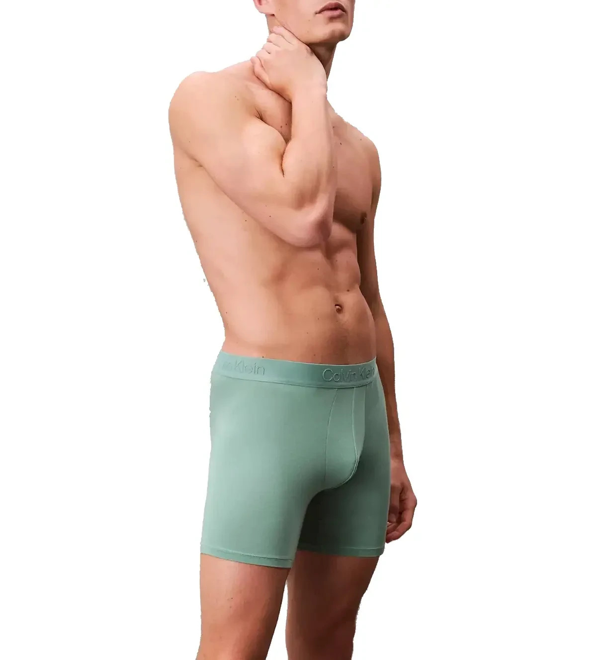 Calvin Klein Men's Ultra Soft Modal Boxer Brief Underwear Green, M thumbnail 3
