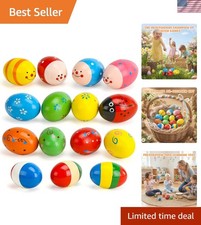 15PCS Egg Shakers, Maracas for Kids Musical Instruments for Babies Hand Percu...