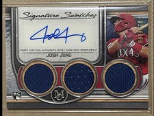 2023 Topps Museum Collection -Signature Triple Relic Auto Josh Jung  /199 RC SP