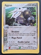 Pokemon Card Aggron 1/109 Holo Rare Near Mint EX Ruby & Saphire