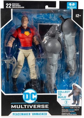 DC Multiverse Suicide Squad 7 Inch Figure BAF King Shark - Peacemaker Unmasked