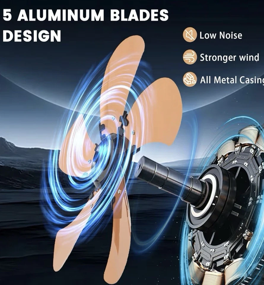 18” Wall Mount Oscillating Fan with Remote Control, 3 Speeds, Adjustable Tilt - Image 4 of 4