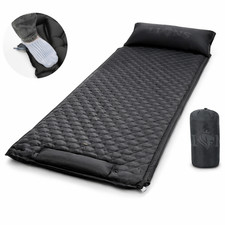 Self Inflating Sleeping Mat Camping Air Bed Hiking Lightweight Travel UK Fast