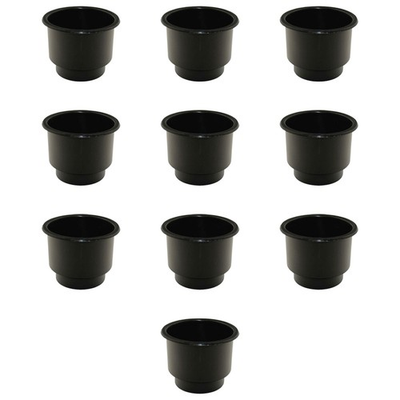 #ad #ad Set Of 10 Black Plastic Cup Holder Jumbo Fits Universal Products Models $26.99