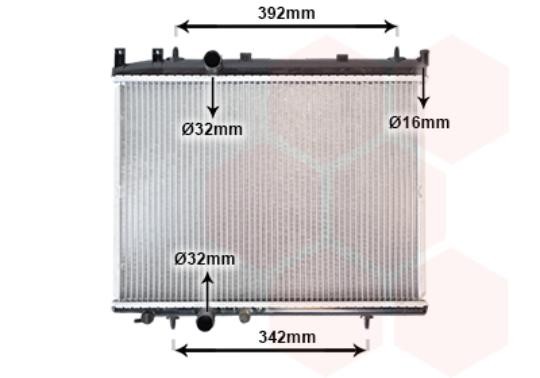 Motor KüHler Radiator VAN Wezel 40002263 FüR Peugeot 96483977-image
