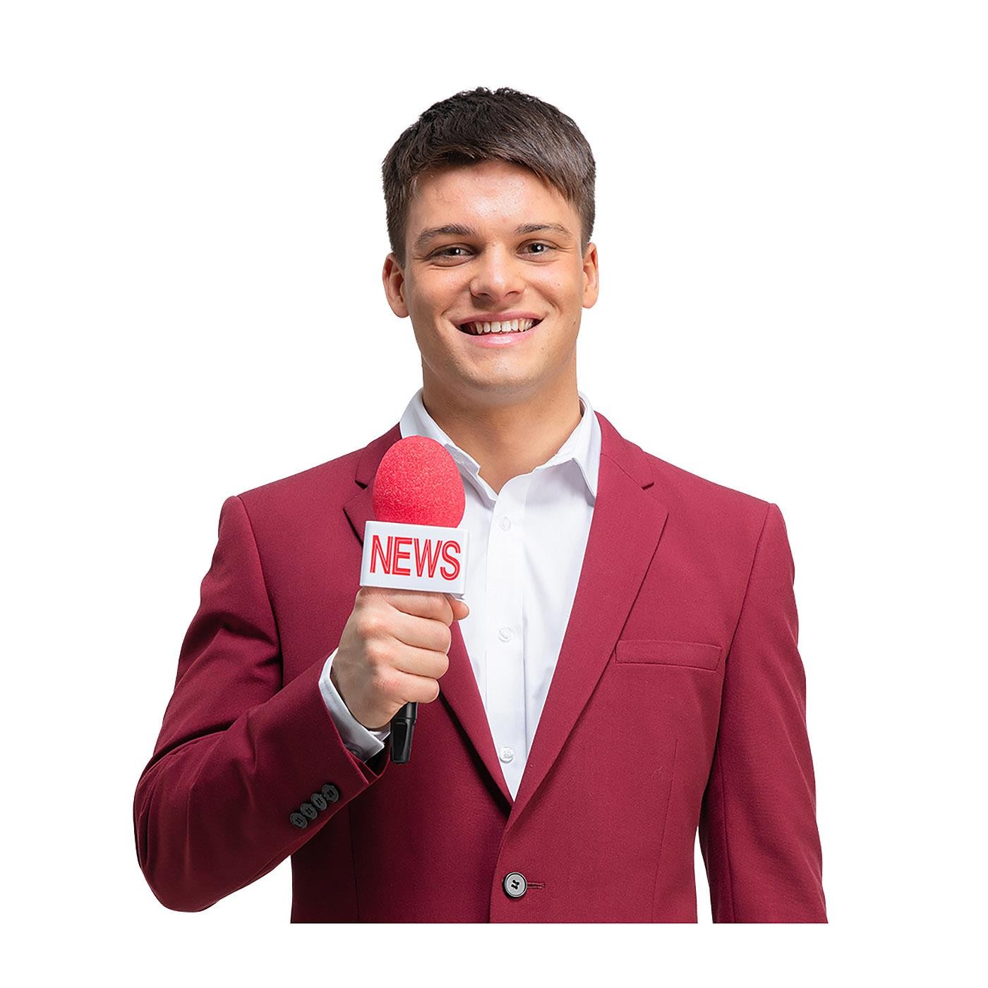 Wicked Costumes - Funny News Microphone - Adult