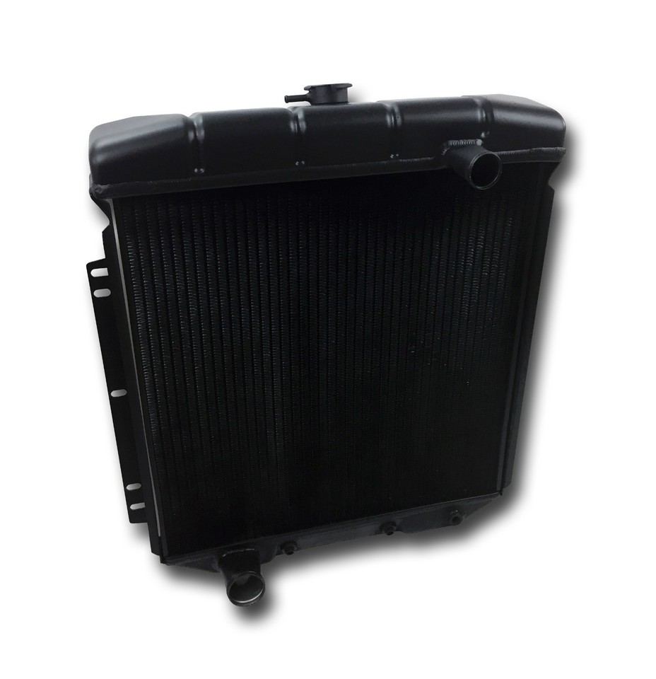 1954-1956 Ford Black Aluminum Radiator Full Size | 2 Rows | SL130AATBLK ...