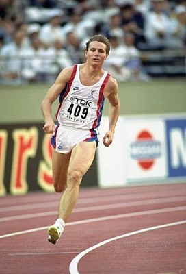 Roger Black of Great Britain in action at a Mens 400 metres Heat - 1991 Photo 1
