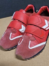 Tory Burch Sport Double-Strap Chevron Red Suede Sneakers Women 6.5m