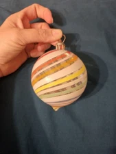  Glass Christmas Ball, Ornament ~likely Wheaton Village