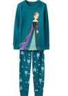 NWT 140 US 10 Hanna Andersson  FROZEN 2 ANNA Organic Long John Pajamas