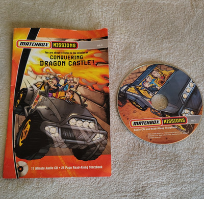 MATCHBOX MISSIONS Conquering Dragon Castle Storybook and Audio CD (2006) Mattel