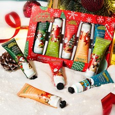1 Set 5Pcs Hand Cream Set Improve Roughness Hand Lotion Natural Fragrance Xmas