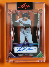Miguel Cabrera -DET- 2025 Leaf  Spectacular Signatures Card  5/8