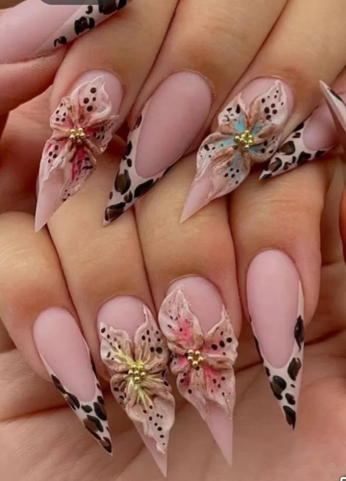 Dijes para arte en uñas joyería resina rosa flor moño-30 un. Foto 2 de 4