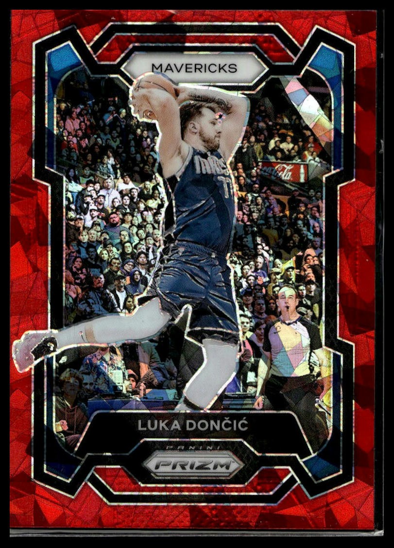 2023-24 Panini Prizm #110 Luka Doncic Prizms Red Ice