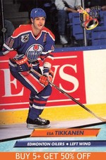 1992-93 Ultra #67 Esa Tikkanen Edmonton Oilers Hockey