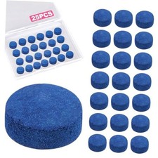 25 Pcs Pool Cue Tips 13mm Billiard Stick Cue Tips Replacement Kit - Hard