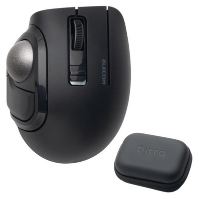 ELECOM Bitra M-MT1MRSABK Silent Trackball Mouse Thumb Control Blue Ergonomic