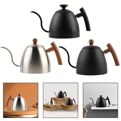 Precise Flow Control Kaffeeausgießer Wasserkocher 1500ml Teekanne mit Holzgriff