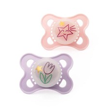 Image of MAM Night Soother Pink 0-6m 2Pk