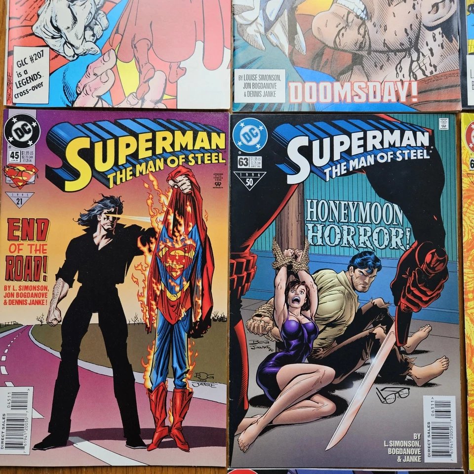 Lot Of 10 SUPERMAN THE MAN OF STEEL #19 DOOMSDAY #20 21 45 63 64 94 110 Annual 5 - Image 4 of 4