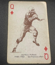 1963 STANCRAFT GREEN BACKS #Q-DIAMONDS JOE PERRY 49ERS HOF