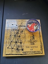 Used VTG The Battle of Gettysburg Wooden Pin Board Made in USA Made 1991