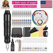 Tattoo Pen Kit Tattoo Cartridge Needles Tattoo Machine for Beginners Rotary T...