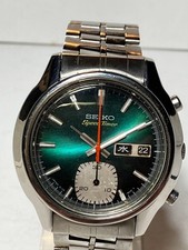 Seiko Speed Timer 6139 8050 Orologio Cronografo Automatico Polso Vintage 17cm
