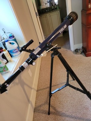 ESSLNB 70070 Refractor Telescope 70mm Coated Lens Altazimuth w/ Optical