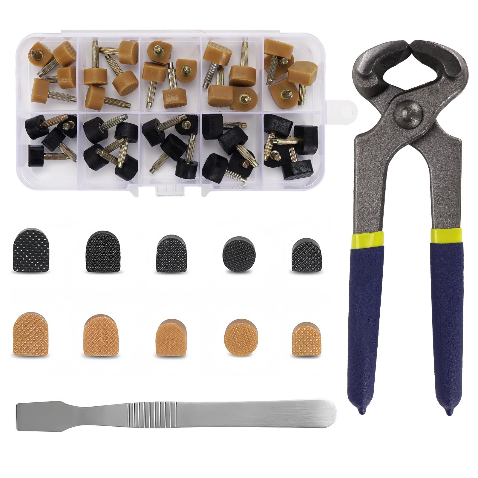 Shoe Heel Repair Set, 5 Different Sizes Heel Tips for High Heel Shoes Parts, ...