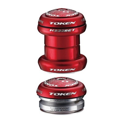 TOKEN Token TK060 red hEGGset AHead Steuersatz 2in1 1 1/8'' (34/41mm), rot (1 Set