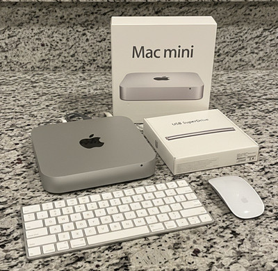 Apple Mac Mini 2012 i5 16GB/1TB SSD macOS Catalina Keyboard Mouse SuperDrive Box